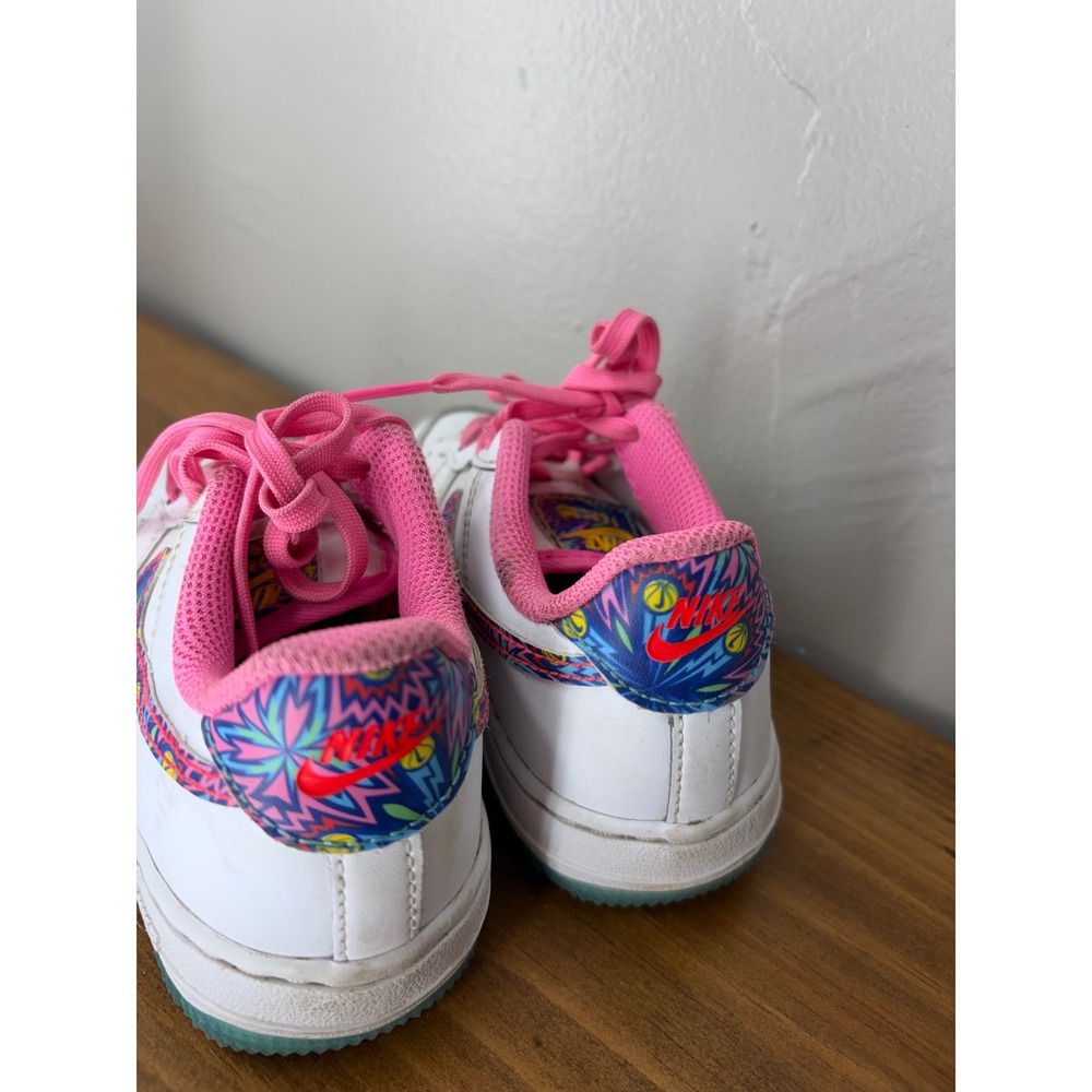Nike Air Force 1 Low Kids White Pink Psychedelic FJ3483-100 Size 11.5C - Picture 4 of 7